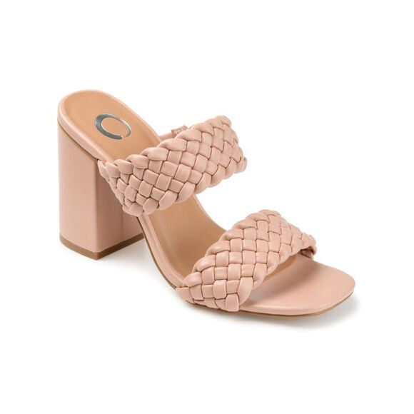 JOURNEE COLLECTION Shoes - JOURNEE COLLECTION Womens Pink Melissa Open Slip On Heeled Sandal 10 M